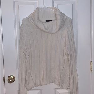 Cream cowl neck sweater